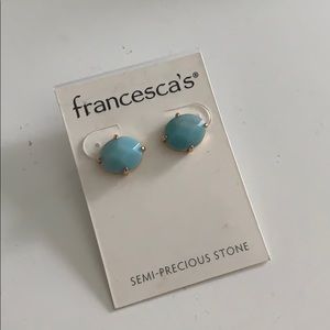 NWT Francesca’s Blue Stone Studs